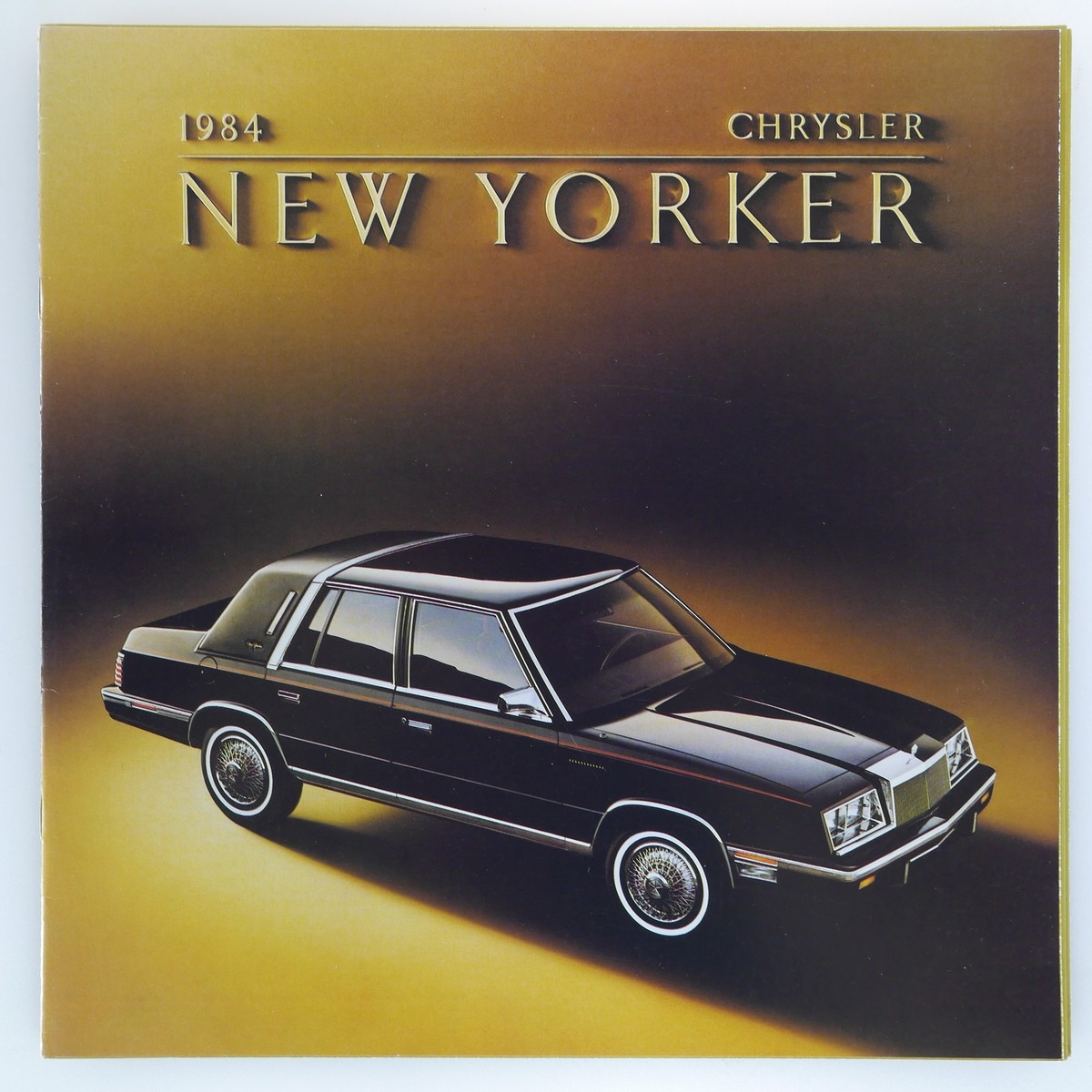 1984 Chrysler New Yorker Dealer Sales Brochure NOS Large Showroom
