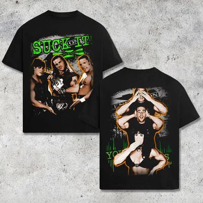 D-Generation X DX Suck It Wrestling Graphic T-Shirt, Vintage Style WWE Inspired