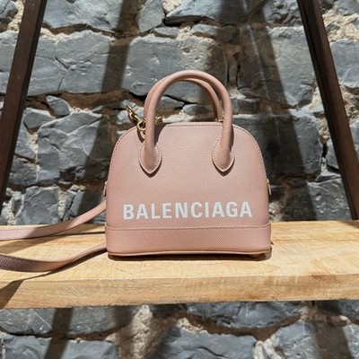 Balenciaga Dusty Pink Leather XXS Ville Handbag