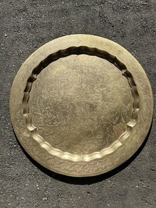 HARILELA’S INDIA HUGE 3', 36", VINTAGE BRASS WALL DECOR or TABLETOP use ~CHARGER
