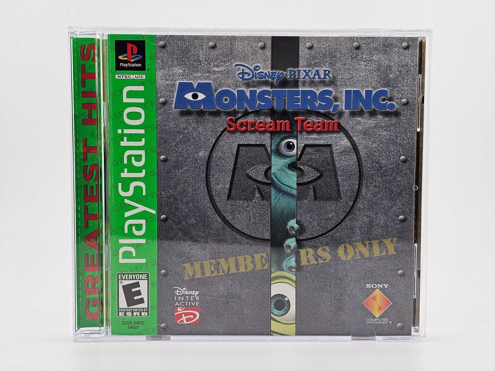 Sony Playstation 1 PS1 Disney Monsters Inc Scream Team CIB Cleaned & Tested