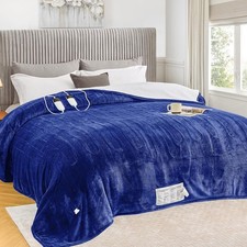Heated Blanket Electric Queen Size 84"X90" Dual Control, Heating Blanket with 10