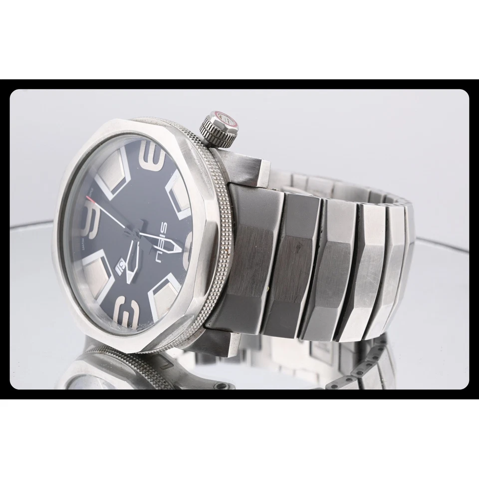 SISU Stainless Steel BRAVADO Q4-50 QUARTZ// BQ450-SS.."NEED NEW BATTERIE" - Image 3 of 4