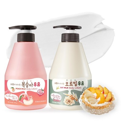 WELCOS Kwailnara Peach & Oat Milk Body Lotion Set   Soothing & Hydrating... 