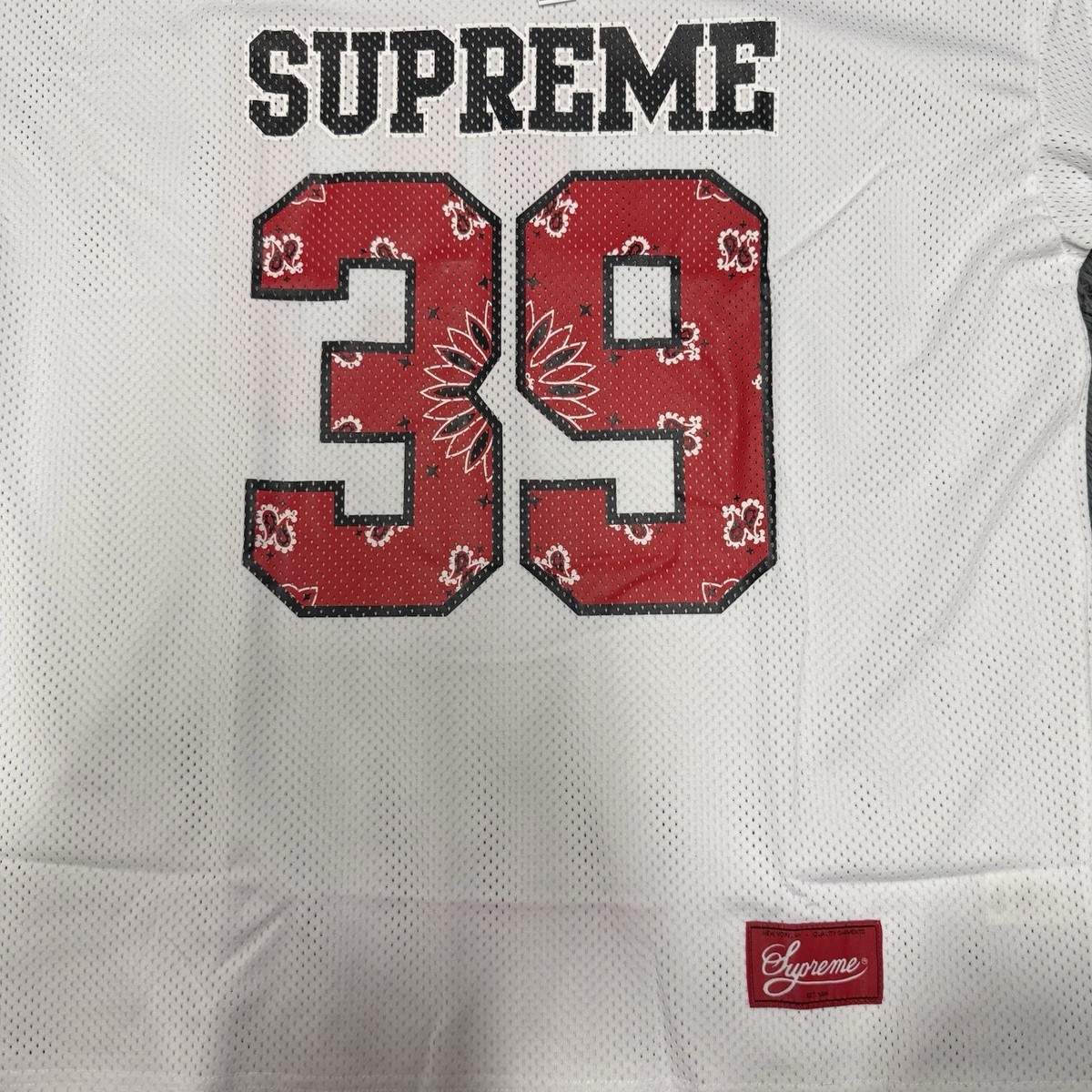 トップス Supreme Bandana Football Jersey White S Supreme Bandana Football Jersey (White) – The Liquor SB