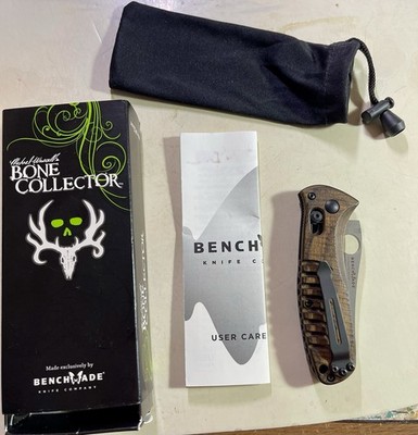 Benchmade Bone Collector Pocketknife Axis Lock Wood 15030-2 RARE
