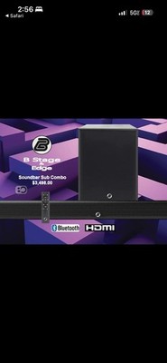 BeoStage Sound Bar Combo(B-Stage Soundbar & Edge Subwoofer)80% OFF BLACK FRIDAY