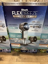 Shark - FlexBreeze Pro Mist - Indoor & Outdoor Fan with Misting System, Corde...