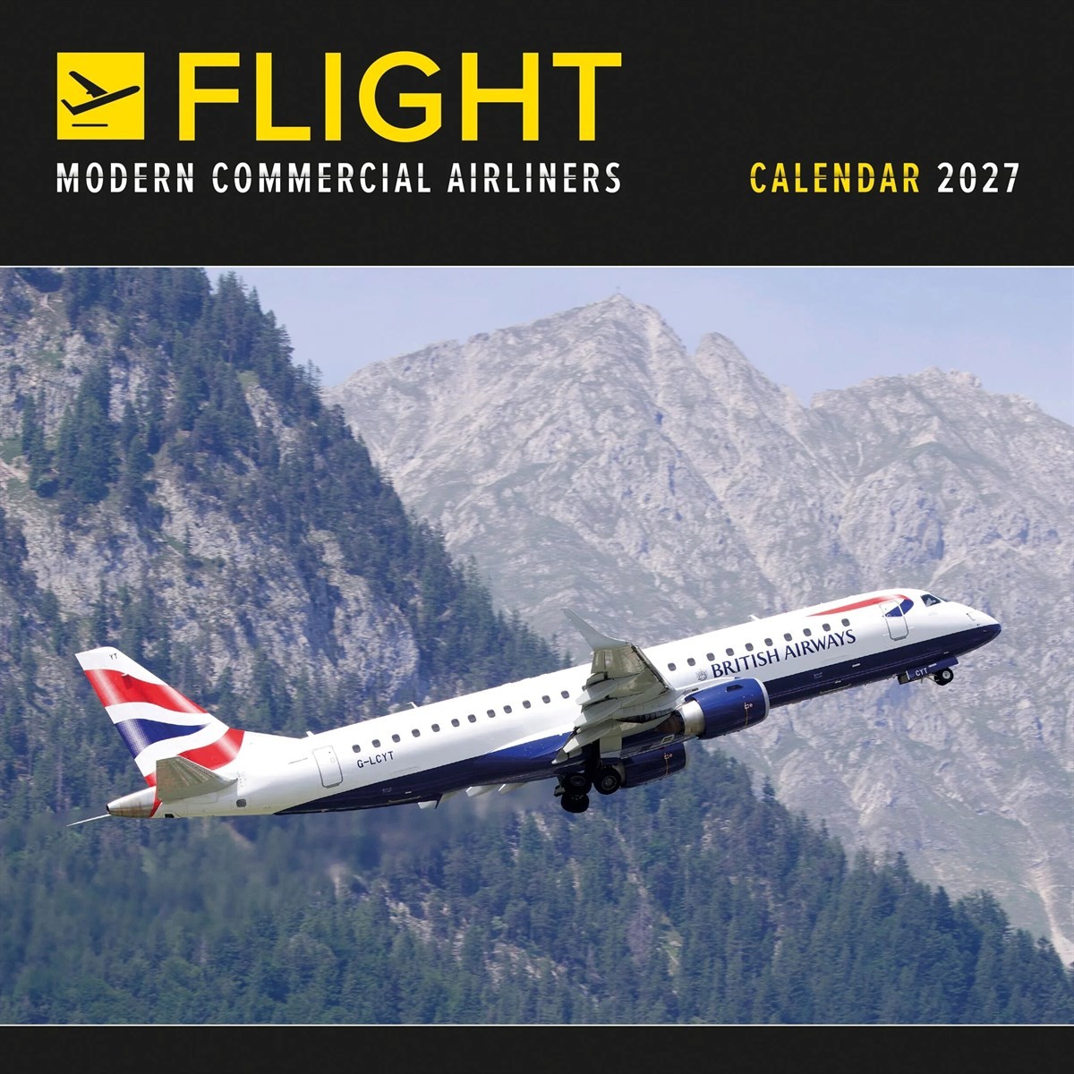 Flight, Modern Commercial Airliners Calendar 2027, Wall Calendars, Gift