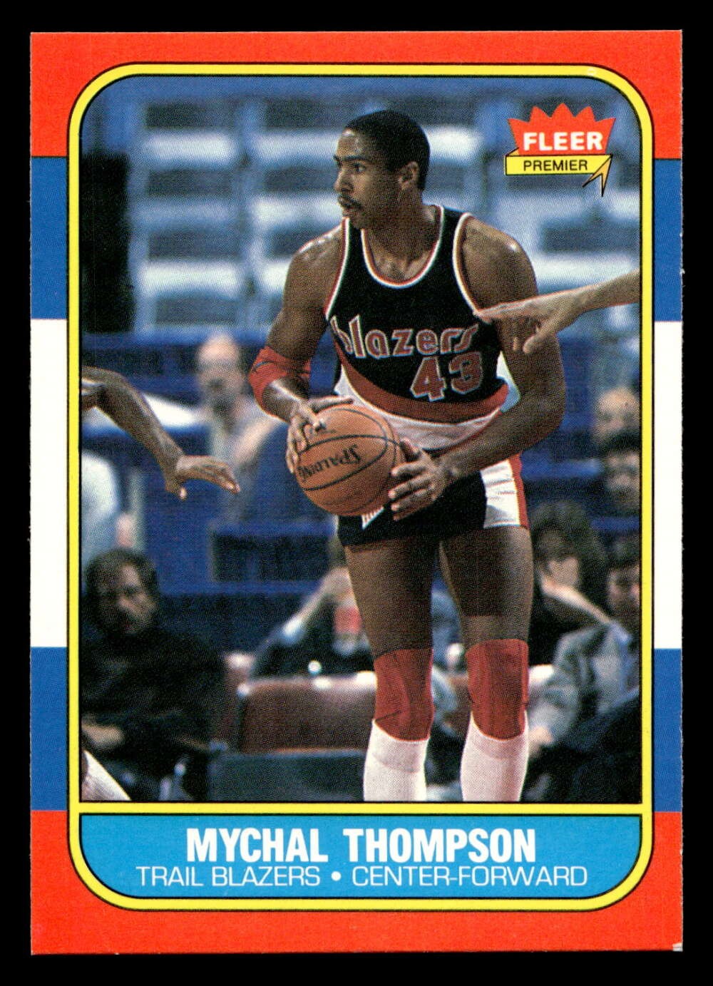 1986-87 Fleer #111 Mychal Thompson Ex-Mint Blazers Basketball