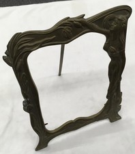 Ornate Victorian Brass Picture Easel Frame (Holds 6” X 8” Photo), No Glass