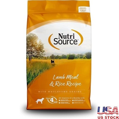 Lamb Meal Rice Dry Dog Food 26LB Grain Inclusive Gut Health Omega Fatty Acids US