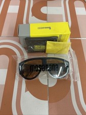 MOSANANA Retro Oversized Aviator Sunglasses Black Yellow Unisex MS52474 TGF