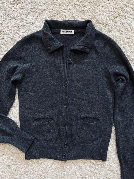 Women Jil Sander Sweater Grey Cashmere 34 / XS / #9MJS