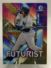 Jasson Dominguez 9/50 RC - 2021 Bowman Chrome Futurist Gold Refractor #FUT-JD