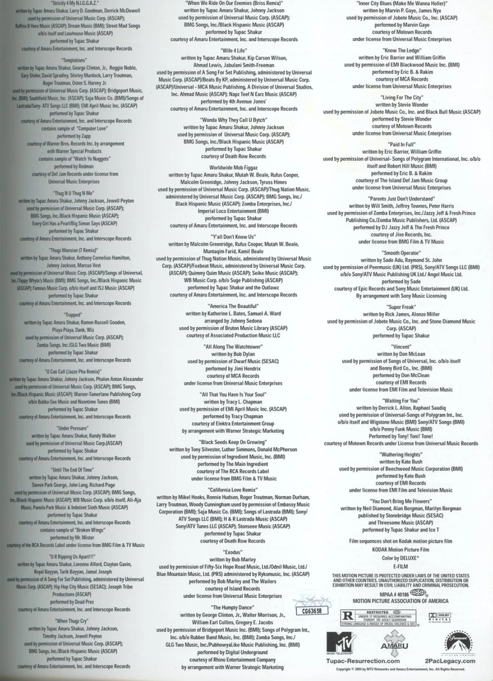 Afeni Shakur ~ Programa de películas Tupac: Resurrection autografiado firmado ~ Certificado de autenticidad JSA Foto 4 de 4