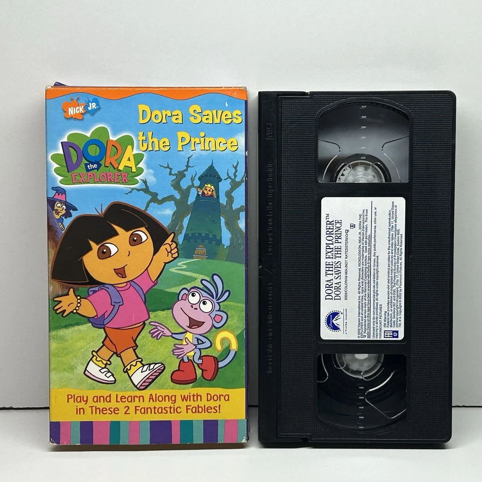 Винтажная видеокассета Dora the Explorer Dora Saves the Prince VHS 2002 Nick Jr. ТВ-шоу - Изображение 3 из 4