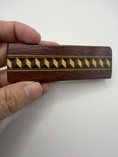 Vintage Handmade Inlaid Wood Hair Barrette