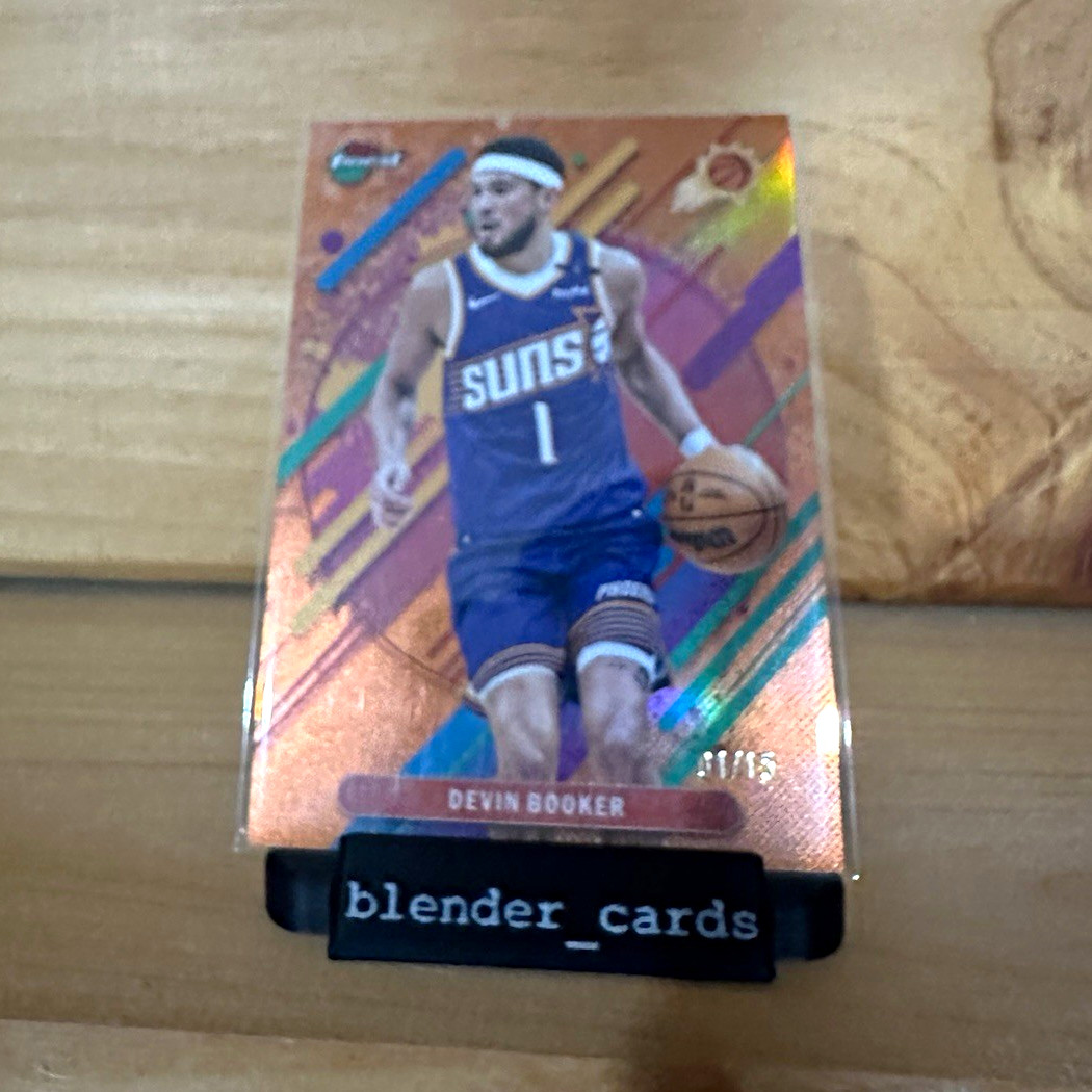 Devin Booker Topps Finest Rare Orange Color Match Jersey Match 1/15 #282
