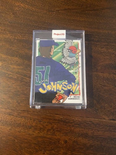 PokÃ©mon themed 2021 Topps Project 70 - Ermsy Randy Johnson 1995 Topps Baseball 