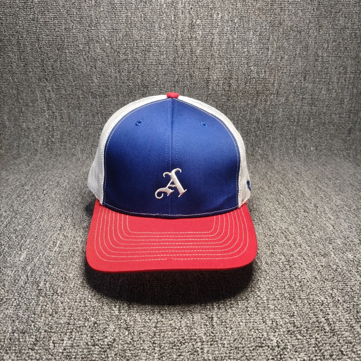 47 Brand Trucker Hat Cap Red White Blue Adjustable Snapback New