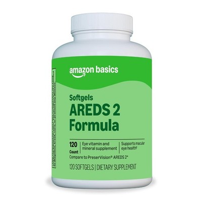 Amazon Basics Eye Vitamin and Mineral Supplement, AREDS 2 Formula with Lutein &