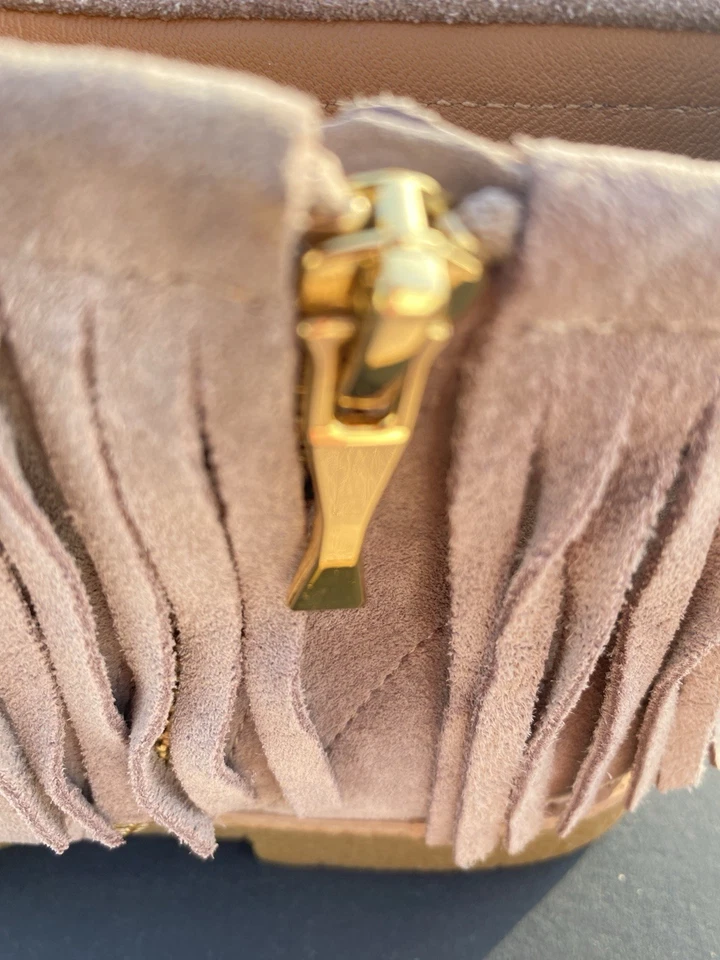 Botín Kate Spade Beige Gamuza Cremallera Para Mujer Talla 8.5~Nuevo~ Foto 3 de 4