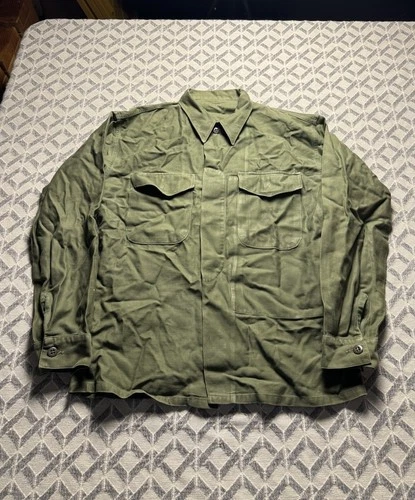 VTG 70s USMC Combat Jacket Mens Medium Green Military USA Vietnam