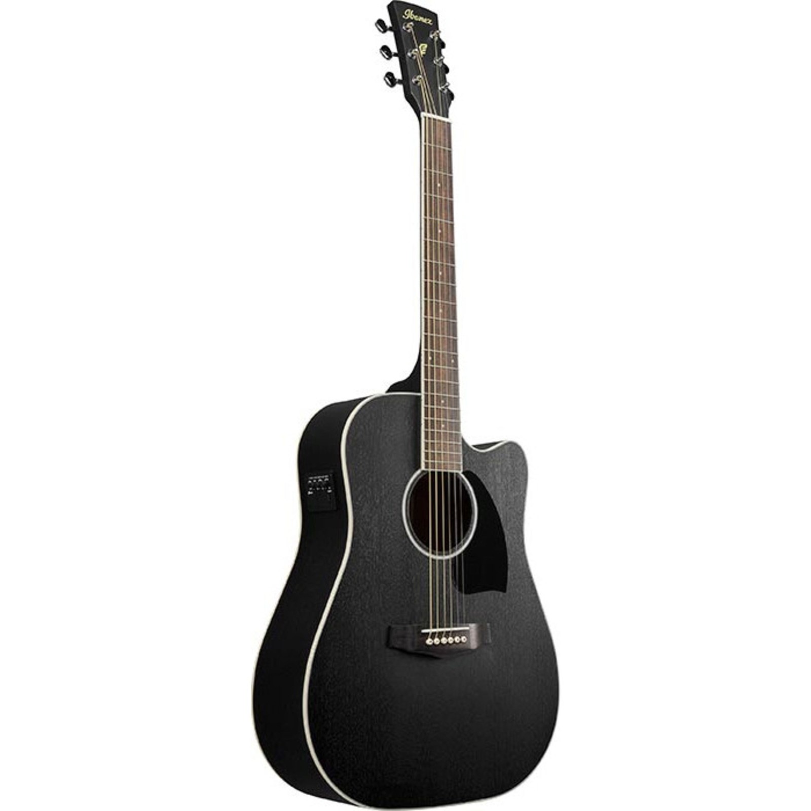 Ibanez PF16MWCE-WK Weathered Black Open Pore - Westerngitarre 54390₽
