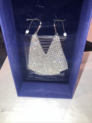 Swarovski New Crystal Mesh Earrings Large