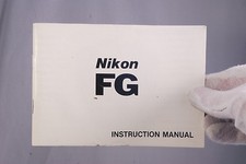 Nikon Camera FG Instruction Manual Black and White early