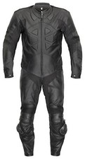 Lederkombi Einteiler BELEZZA Schwarz Motorradkombi einteilig Racingkombi 48 - 66
