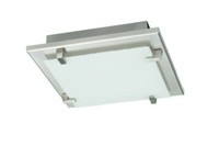 Energiespar Deckenleuchte Design 2 Flammig Silber