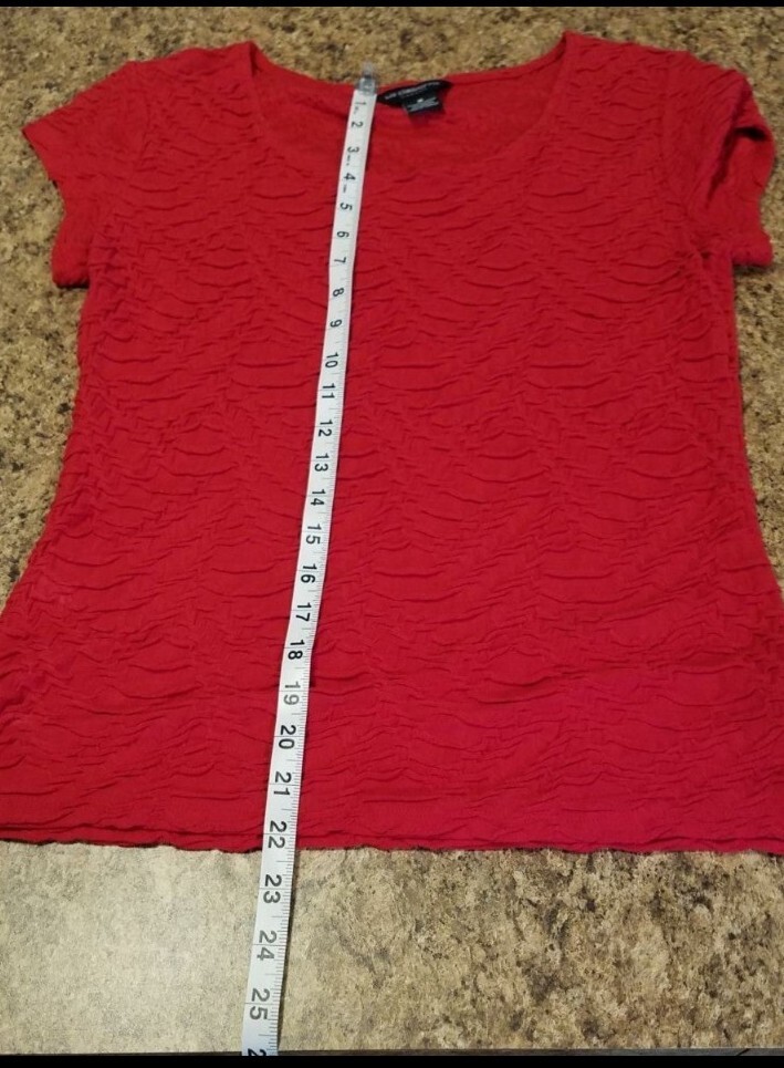 Liz Claiborne Career Ladies Red Blouse Size Medium thumbnail 5