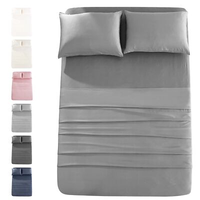 JOMO Cooling Viscose Bamboo Sheets Queen - 100% Viscose Bamboo Sheets Queen S...