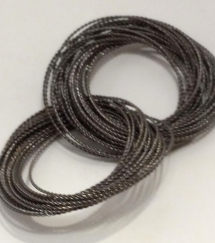 Interlocking Multi Bangle Bracelet Gunmetal Hula … - image 3