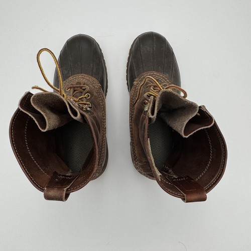 Scarpa da caccia vintage L.L.Bean Maine da uomo taglia 9 stivali impermeabili in pelle anatra - Foto 6 di 9