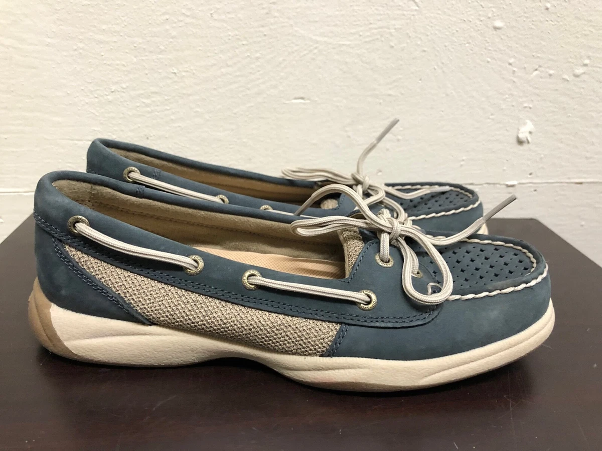 Sperry women's sale blue boat shoes