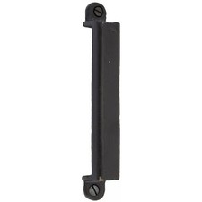 Narrow Black Cast Door Rim Lock Keep