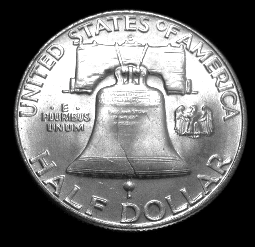 1952D FRANKLIN SILVER HALF DOLLAR *BRILLIANT UNC++* BLAST WHITE! FREE