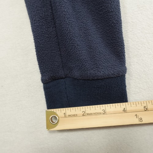 Patagonia Youth Large 12 Micro D Fleece Joggers Pants Navy Blue Stretch Flaws - Picture 9 of 13
