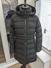 Canada Goose Aurora Long Black Parka For Women Size Uk 12 M