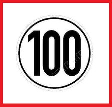 PKW Anhänger 100 km/h Aufkleber Zulassung