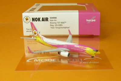 Herpa Wings 534956 Nok Air Boeing 737-800 – HS-DBS “Nok Tongchomphoo” 1:500 NEU - Bild 1 von 2