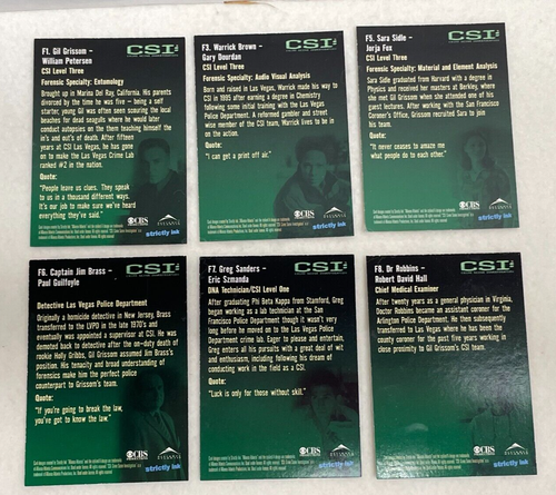 CSI Series 1 Trading Cards #1-100 Complete Set + Chase Sets Strictly Ink 2003 - Picture 7 of 15