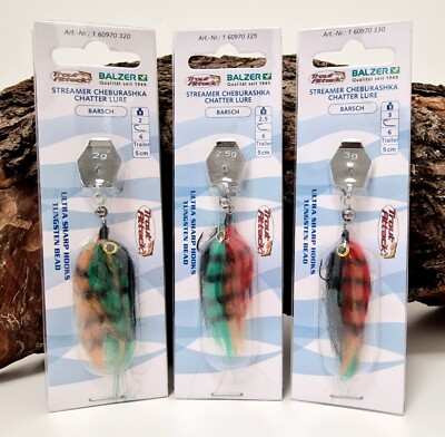 Balzer Tungsten Cheburashka Chatter Barsch Tiger 5cm 2g 2,5g 3g Streamer