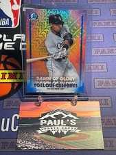 2021 Bowman Chrome Mega Box Refractor Blue Dawn Of Glory Yoelqui Cespedes! #/150
