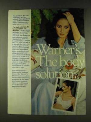 1979 Warner's No Exaggeration Bra Ad - Body Solution