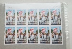 The 1963 MARCH ON WASHINGTON U.S.A. STAMP SHEET OF 10  USA FOREVER 2013 EQUALITY