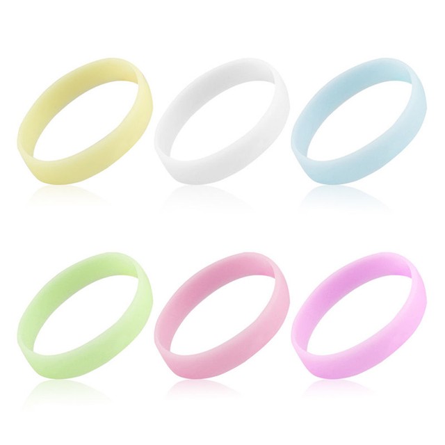 Glow In The Dark Luminous Silicone Rubber Wristband Wrist Band Bracelet